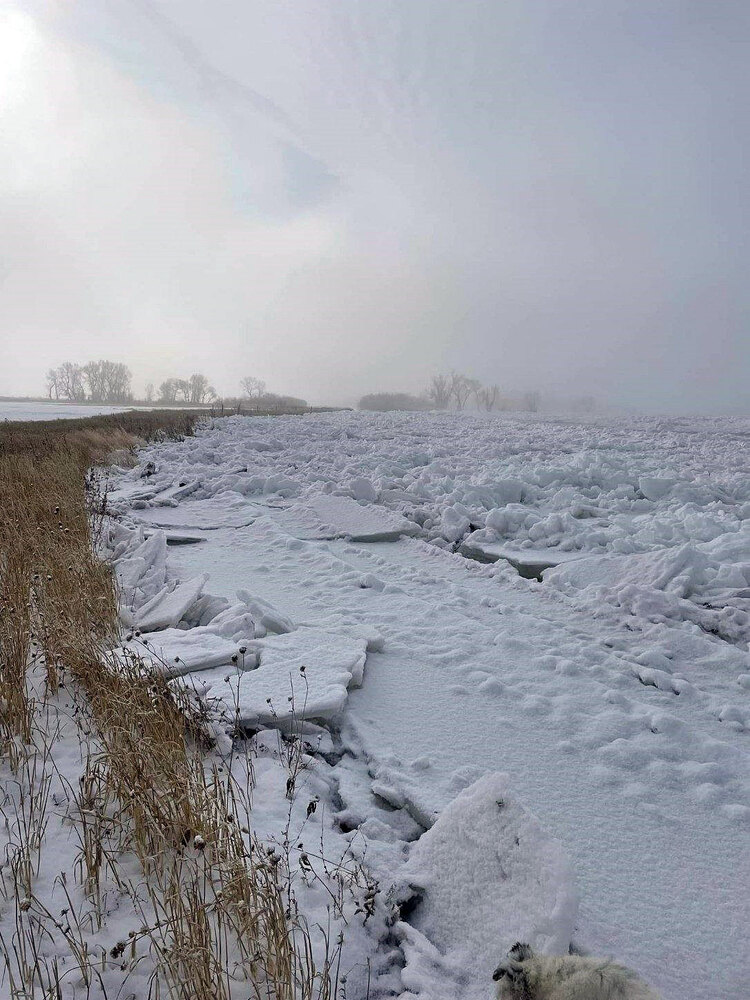 The Fairweather fishing access site is closed due to ice jams and flooding